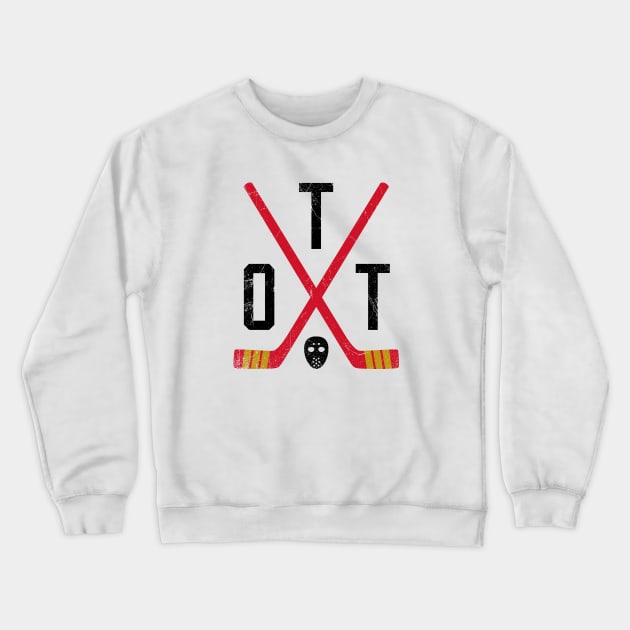 OTT Retro Sticks - White Crewneck Sweatshirt by KFig21